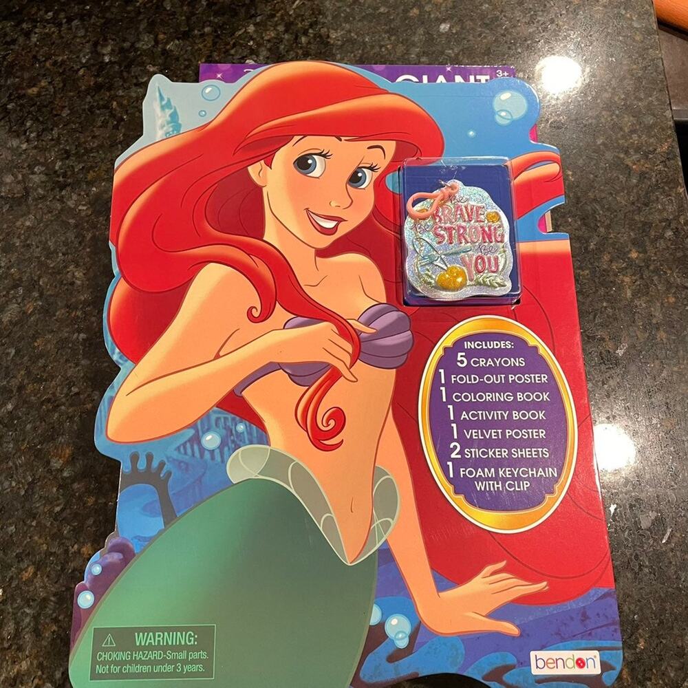 Disney Princess Giant Activity Kit 2021 NEW Stickers Velvet Poster Coloring NOS